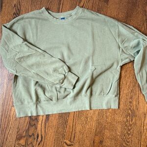 Old Navy SoComfy Sage Green// Bare Ground color crewneck Pullover sweatshirt
